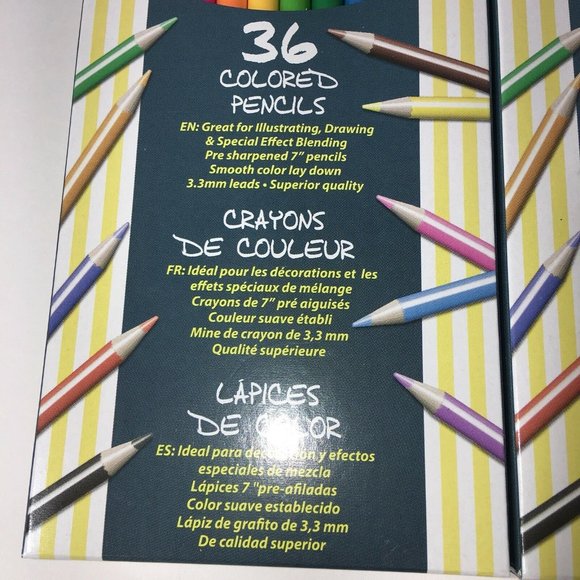 Sargent Art 36 Assorted Colored Pencils 7" Sharpened NonToxic Illustrate Drawing - Picture 7 of 12